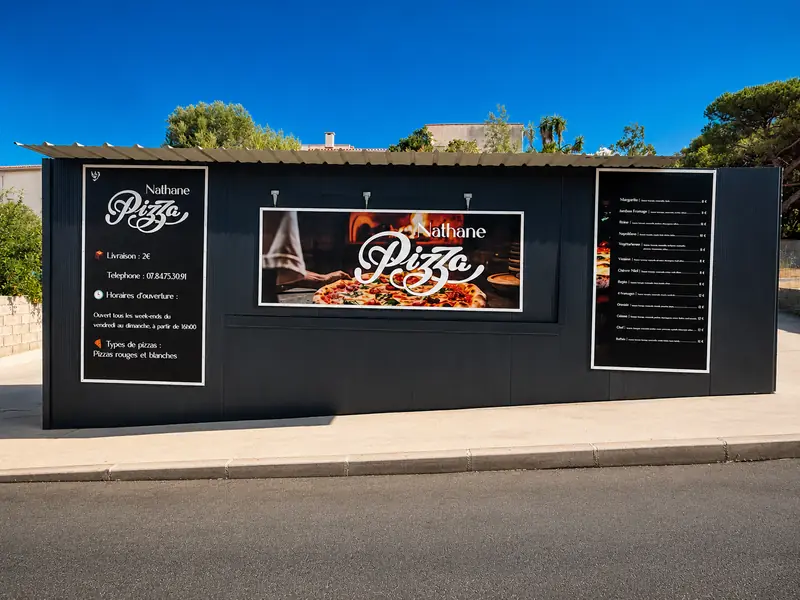 La pizzeria Nathane Pizza, 31 montée de la Paratella à Propriano